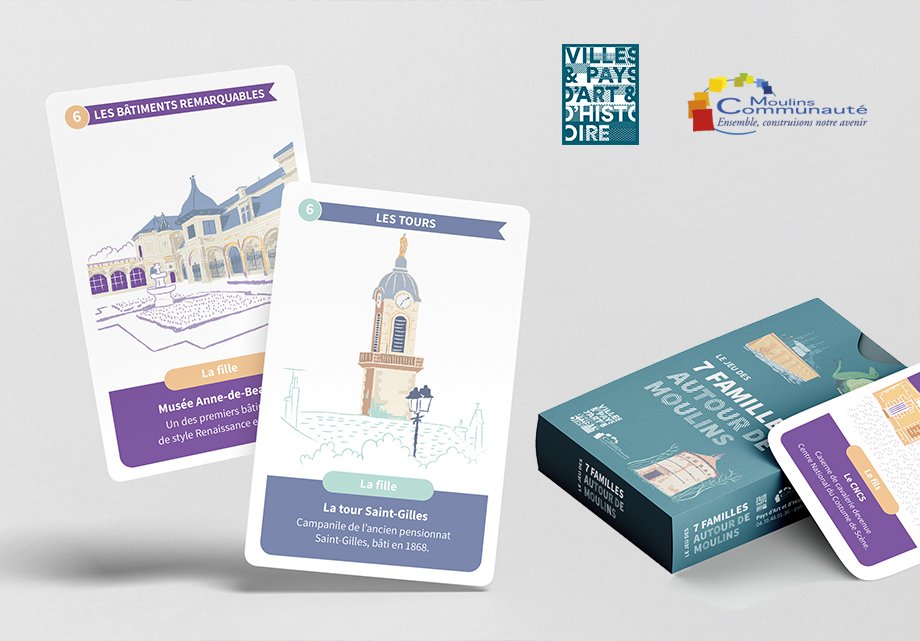 Jeu de carte - Patrimoine de Moulins